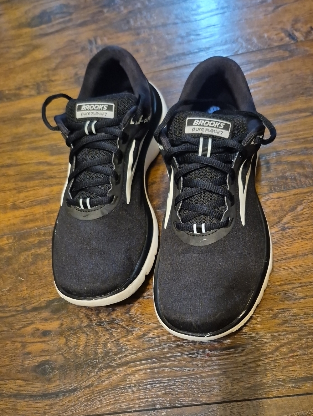 Brooks Black and White Men's Athletic Running Shoes